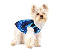 Camisa para perro con estampado de llama índigo, chaleco para razas pequeñas como chihuahuas, yorkies y cachorros