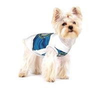 Camisa para perro con estampado de mapa de la bandera de Dakota del Sur, chaleco para razas pequeñas como chihuahuas, yorkies y cachorros