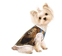 Camisa para perro pequeño con diseño de león en la estepa, camisa suave y transpirable para perros, gatos, niños y niñas, adecuada para mascotas pequeñas