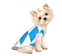 Camisa para perro pequeño con variante de la bandera de la pastilla bávara, camisa suave y transpirable para perros, gatos, niños, niñas, mascotas, adecuada para mascotas pequeñas