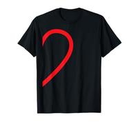 Camisa pareja con medio corazón para la mano derecha Camiseta