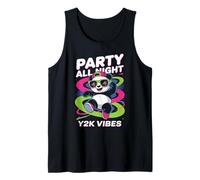 Camisa Party Panda para Toda la Noche Y2K Vibes Retro Panda Cool Dance Camiseta sin Mangas