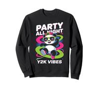 Camisa Party Panda para Toda la Noche Y2K Vibes Retro Panda Cool Dance Sudadera