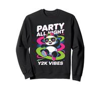 Camisa Party Panda para Toda la Noche Y2K Vibes Retro Panda Cool Dance Sudadera