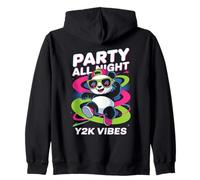 Camisa Party Panda para Toda la Noche Y2K Vibes Retro Panda Cool Dance Sudadera con Capucha