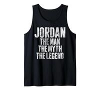 Camisa Personalizada Jordan El Hombre El Mito La Leyenda Camiseta sin Mangas, Hombre, Negro, XXL