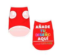 Camisa Personalizada para Perro con Imagen Nombre Ropa Personalizado Perro Pequeño Agrega tu Texto Foto Regalos Navidad Halloween para Perros y Gatos pequeños y medianos