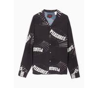 Camisa Pleasures Fans Men's Button Down Shirt para hombre Negro S