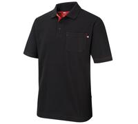 Lee Cooper LCTS011 Polo de piqué para hombre, Negro, L