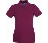Camisa Polo De Manga Corta Premium Lady-Fit Fruit Of The Loom De Algodón XS-XXL