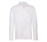 Camisa Polo De Piqué De Manga Larga Para Hombre Fruit Of The Loom S-3XL