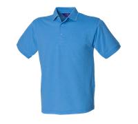 Camisa Polo De Piqué De Poliéster/Cotón De Manga Corta Henbury H400