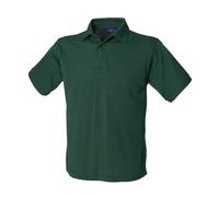 Camisa Polo De Piqué De Poliéster/Cotón De Manga Corta Henbury H400
