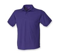 Camisa Polo De Piqué De Poliéster/Cotón De Manga Corta Henbury H400