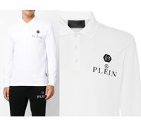 Camisa Polo Philipp Plein Camiseta De Cuero Con Parche Hexagonal PP Nueva M