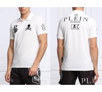 Camisa Polo Philipp Plein Multi Skull Logo Nueva XS