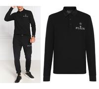 Camisa Polo Skull De Philipp Plein Con Parche De Cuero PP Hexágono T-Shirt S