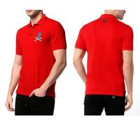 Camisa Polo Skull De Philipp Plein Con Parche Hexagonal De Cuero 5XL