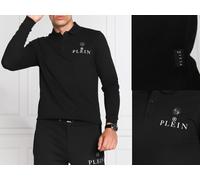Camisa Polo Skull De PHILIPP PLEIN Con Parche Hexagonal De Cuero T-Shirt XL
