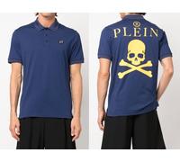 Camisa Polo Skull De PHILIPP PLEIN Con Parche Hexagonal De Cuero T-Shirt XS