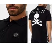 Camisa Polo Skull De PHILIPP PLEIN Con Parche Hexagonal De Cuero T-Shirt XS