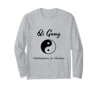 Camisa Qi Gong, camiseta de meditación en movimiento, camiseta Yin Yang Manga Larga