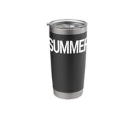 Camisa que dice verano camiseta - That Says Summer Vaso térmico de acero inoxidable de doble pared