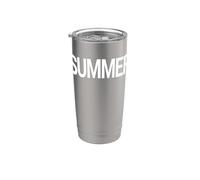 Camisa que dice verano camiseta - That Says Summer Vaso térmico de acero inoxidable de doble pared