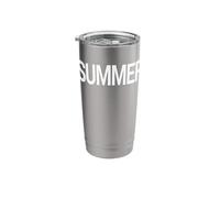 Camisa que dice verano camiseta - That Says Summer Vaso térmico de acero inoxidable de doble pared