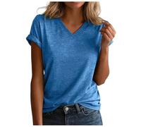 Camisa Rayas Mujer Camiseta Manga Corta Mujer Blusa De Blusa Corta Elegante Camisa De Lino para Manga para Ropa Talla Grande Mujeres con Curvas Casual Larga Remata Una Tipo Túnica Algodón Suelta