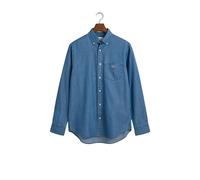 GANT Reg Indigo BD Camisa, Azul Claro, M Hombres