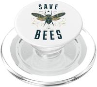 Camisa Retro de Save The Bees Apiary Bee Beekeeper Día de la Tierra PopSockets PopGrip para MagSafe