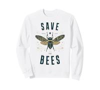 Camisa Retro de Save The Bees Apiary Bee Beekeeper Día de la Tierra Sudadera