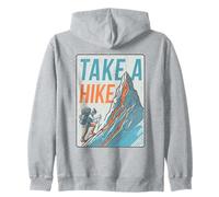Camisa retro escaladora escena de montaña senderismo aventura vintage Sudadera con Capucha