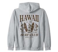Camisa retro Hawaii Surf Club Hula Girls Surf's Up Sudadera con Capucha
