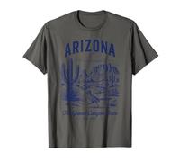 Camisa Retro State Arizona Est 1912 Grand Canyon Desert Sun Camiseta