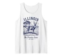 Camisa retro State Illinois Est 1818 Chicago 66 Skyline Route Camiseta sin Mangas