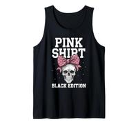 Camisa rosa Edición negra Gothic Biker Horror Camisa blanca Fun Camiseta sin Mangas