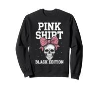 Camisa rosa Edición negra Gothic Biker Horror Camisa blanca Fun Sudadera
