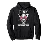 Camisa rosa Edición negra Gothic Biker Horror Camisa blanca Fun Sudadera con Capucha