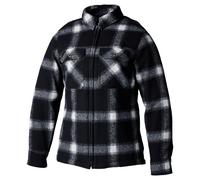 RST Brushed Camisa de moto para damas, Negro/Blanco, Talla L