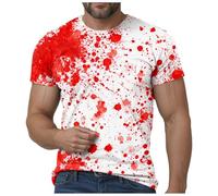 Camisa sangrienta con problemas resueltos para hombre, regalos divertidos de Halloween, camisa de noche de Halloween, camisas de miedo para hombre, camisas de manga larga, camisetas de tela sangrienta
