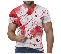 Camisa sangrienta con problemas resueltos para hombre, regalos divertidos de Halloween, camisa de noche de Halloween, camisas de miedo para hombre, camisas de manga larga, camisetas de tela sangrienta