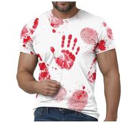 Camisa sangrienta con problemas resueltos para hombre, regalos divertidos de Halloween, camisa de noche de Halloween, camisas de miedo para hombre, camisas de manga larga, camisetas de tela sangrienta