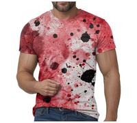 Camisa sangrienta con problemas resueltos para hombre, regalos divertidos de Halloween, camisa de noche de Halloween, camisas de miedo para hombre, camisas de manga larga, camisetas de tela sangrienta