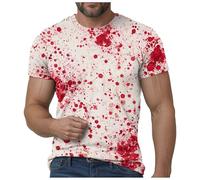 Camisa sangrienta con problemas resueltos para hombre, regalos divertidos de Halloween, camisa de noche de Halloween, camisas de miedo para hombre, camisas de manga larga, camisetas de tela sangrienta