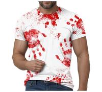 Camisa sangrienta con problemas resueltos para hombre, regalos divertidos de Halloween, camisa de noche de Halloween, camisas de miedo para hombre, camisas de manga larga, camisetas de tela sangrienta