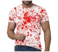 Camisa sangrienta con problemas resueltos para hombre, regalos divertidos de Halloween, camisa de noche de Halloween, camisas de miedo para hombre, camisas de manga larga, camisetas de tela sangrienta