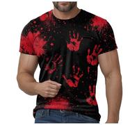 Camisa sangrienta con problemas resueltos para hombre, regalos divertidos de Halloween, camisa de noche de Halloween, camisas de miedo para hombre, camisas de manga larga, camisetas de tela sangrienta