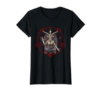 Camisa Satánica Oculta Satanás Baphomet Pentagrama 666 Anticristo Camiseta gráfica económica, Mujer, Negro, XL